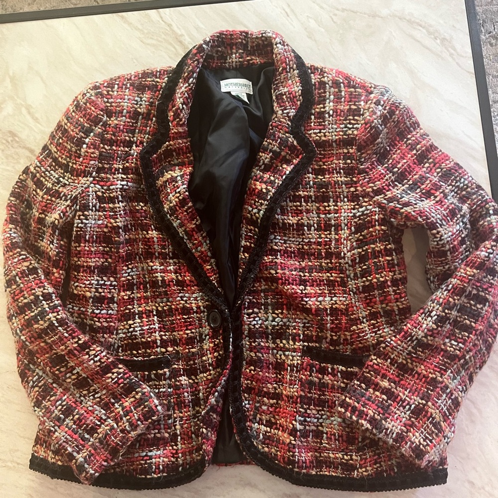 Motherhood tweed jacket